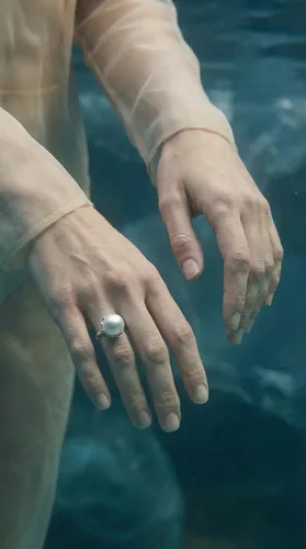 Malvensky — underwater editorial, pearl adornment